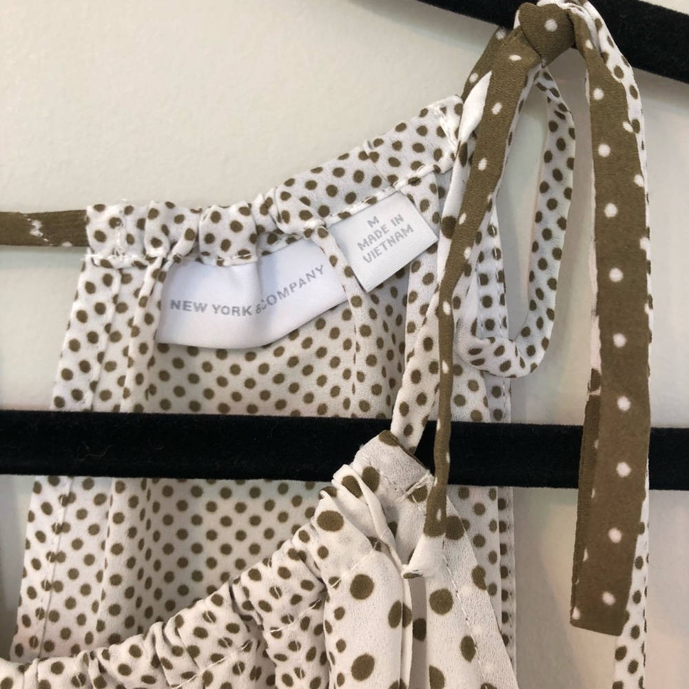 Olive Polka Dot Tank - Picture 5 of 6